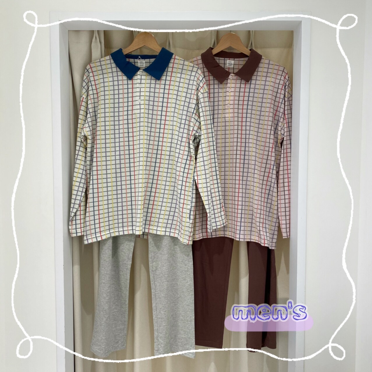 パジャマ Colorful Windowpane Une Nana Cool Commune